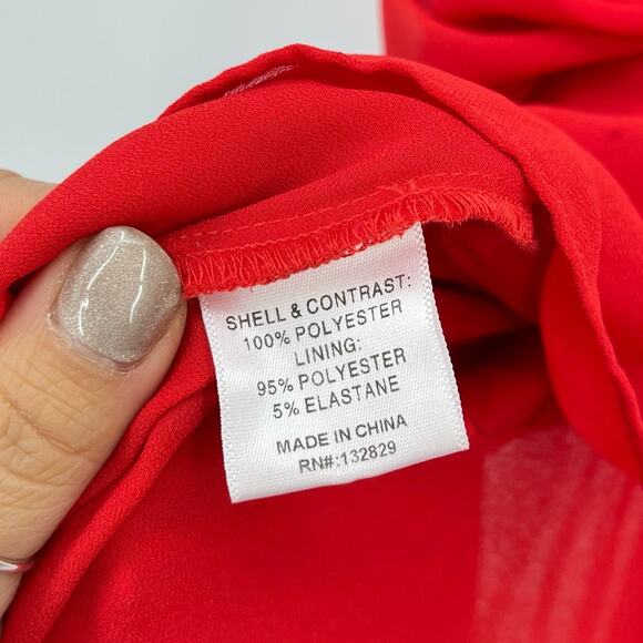 NBD | NWT Christian Gown in Red Asymmetrical Corset Maxi Dress S - Picture 16 of 16